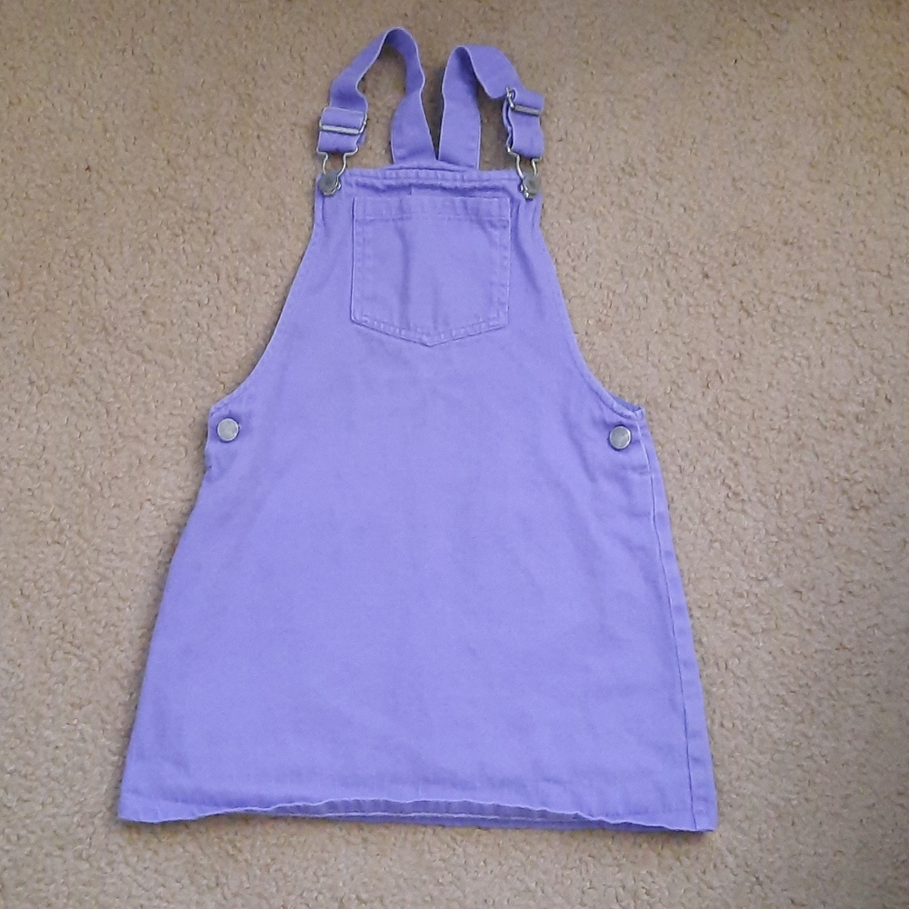 COPY - Next Brand Girls Purple Denim Pinafore